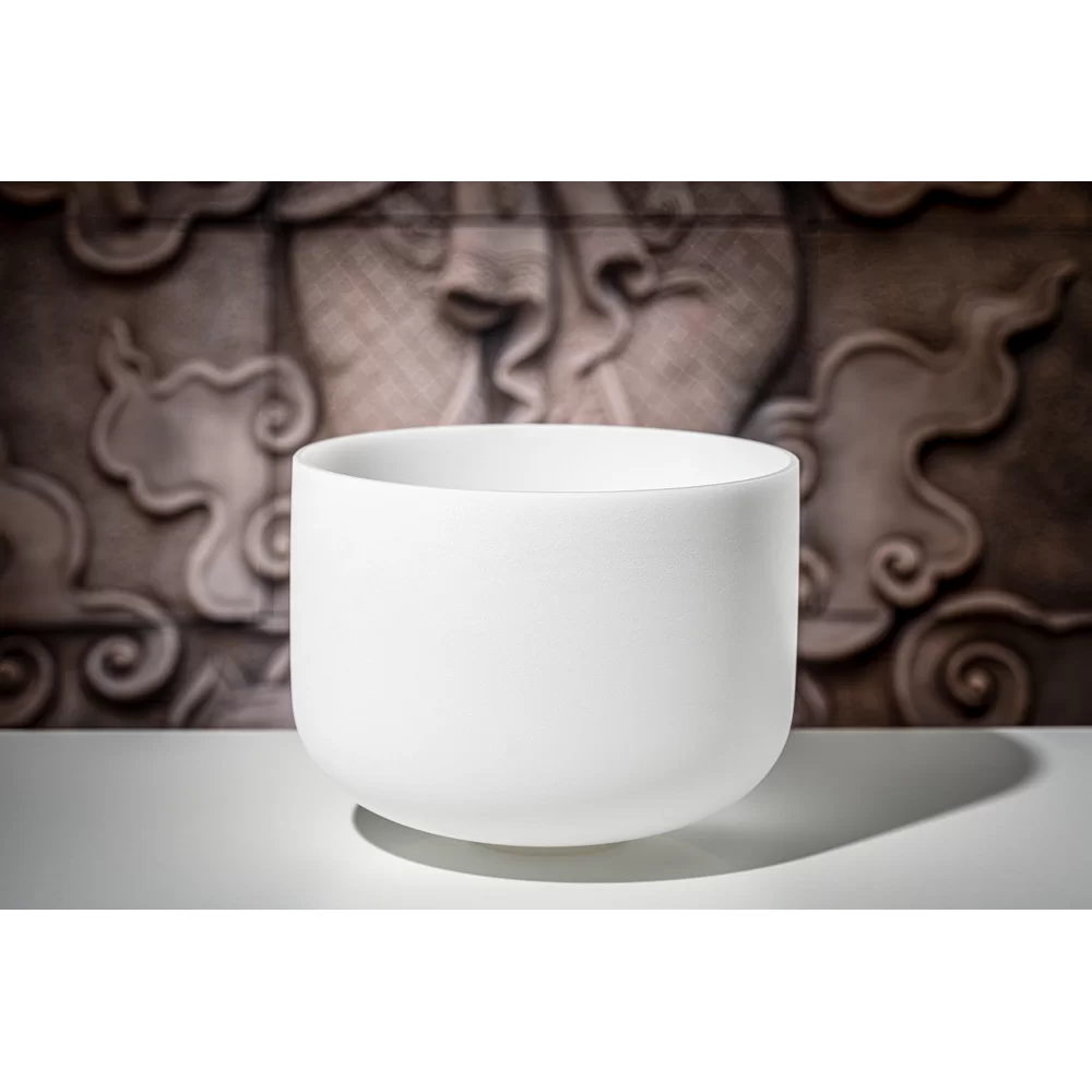 Meinl Sonic Energy Crystal Singing Bowl w/ Silicone Ring for Root Chakra in D4 - 13"