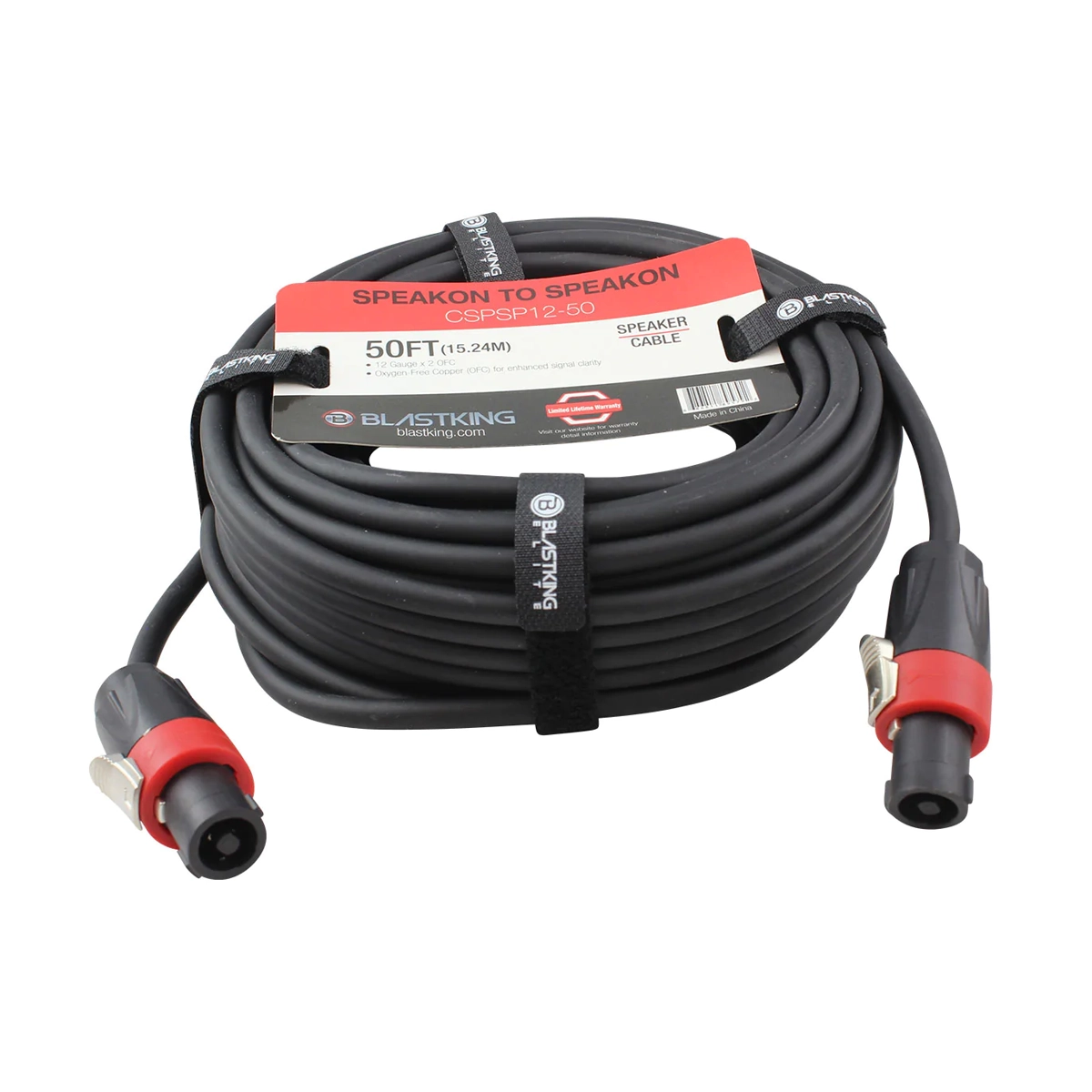 Blastking CSPSP12-50 Speakon to Speakon Cable 50 Ft