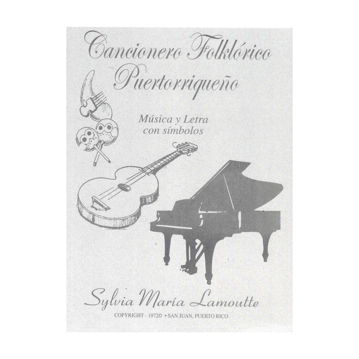 Libro Cancionero Folklórico Puertorriqueño