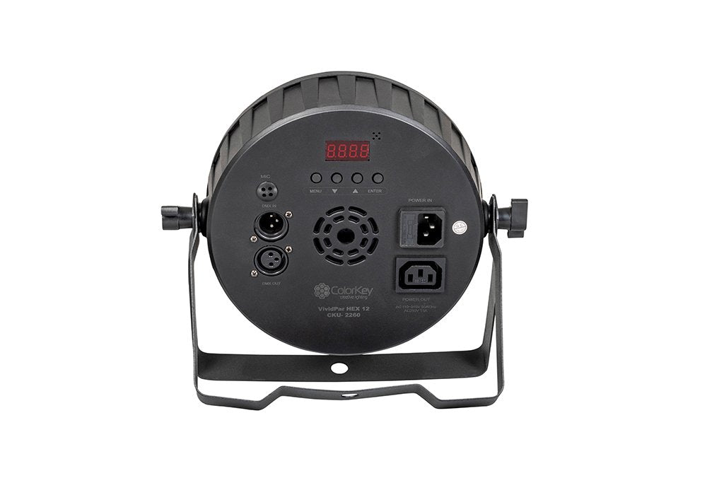 Colorkey Vividpar HEX 12 LED Par de Bajo Perfil (Paquete de 12)