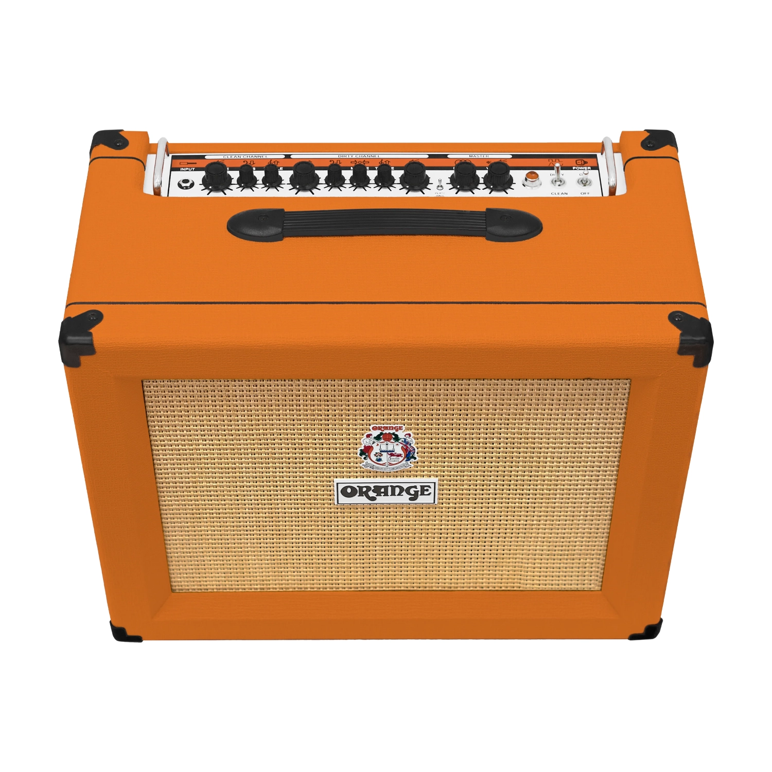 Orange Amps crush pro CR60C 60W guitar combo, top front view
