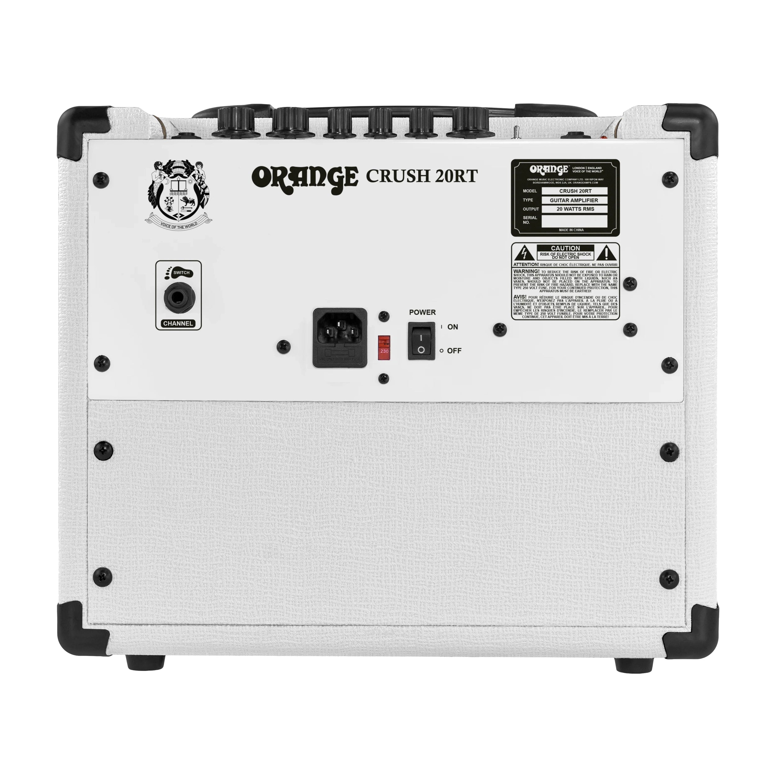 Orange Crush 20RT 20 W, 2 canales, amplificador combo para guitarra 1 x 8" - Blanco Orianthi