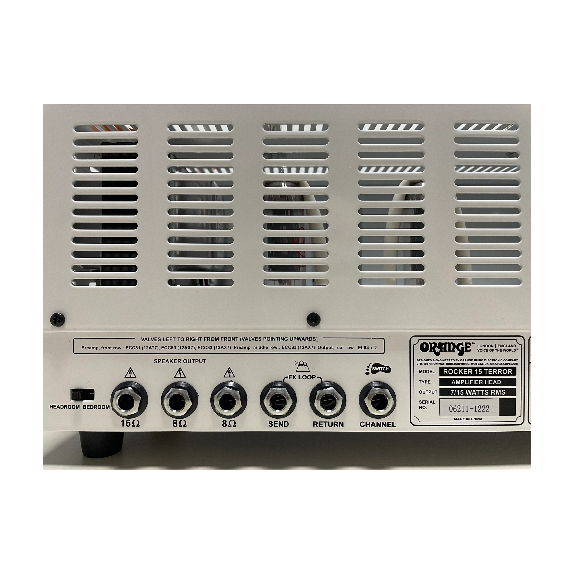 Orange Amplifiers Rocker 15 Terror 15W Tube Guitar Amp Head White (B-STOCK)