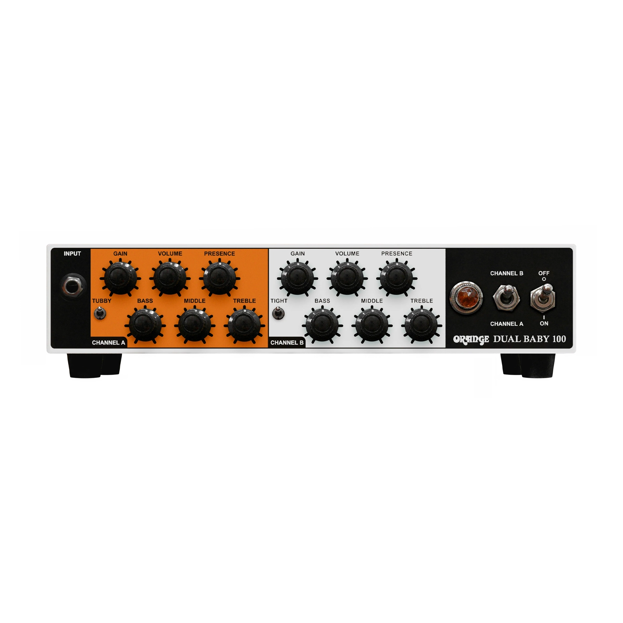 Orange Tour Baby 100W, 2-Channel Solid-State Guitar Amp Head - White