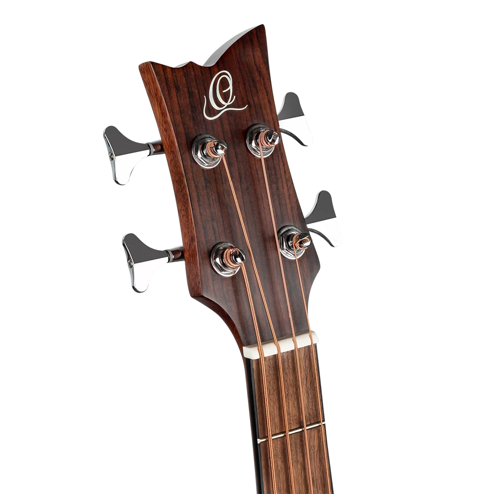 Ortega D7CE 4String Acoustic Electric Cutaway Bass Guitar Bourbon F