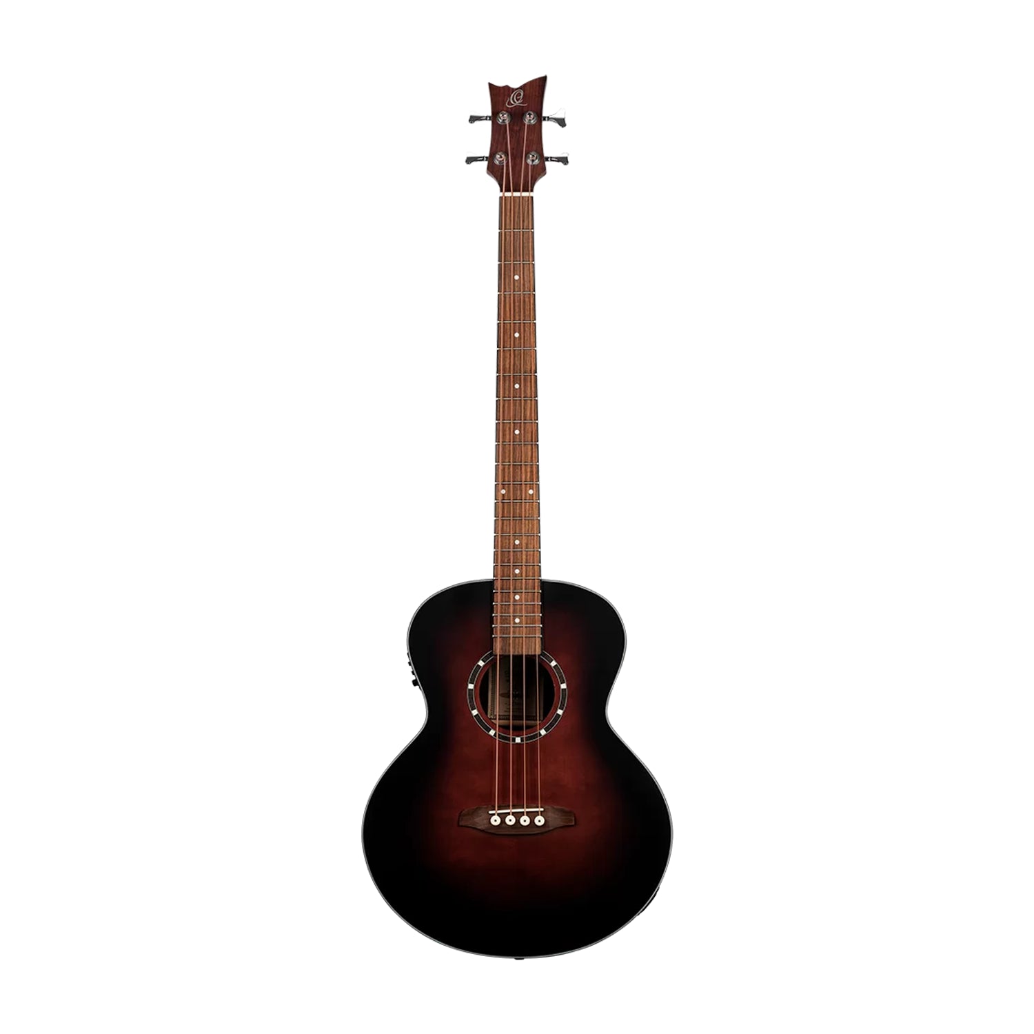 Ortega Deep Series 7 Medium Scale Acoustic Bass 4 String - Spruce / Mahogany Bourbon Fade