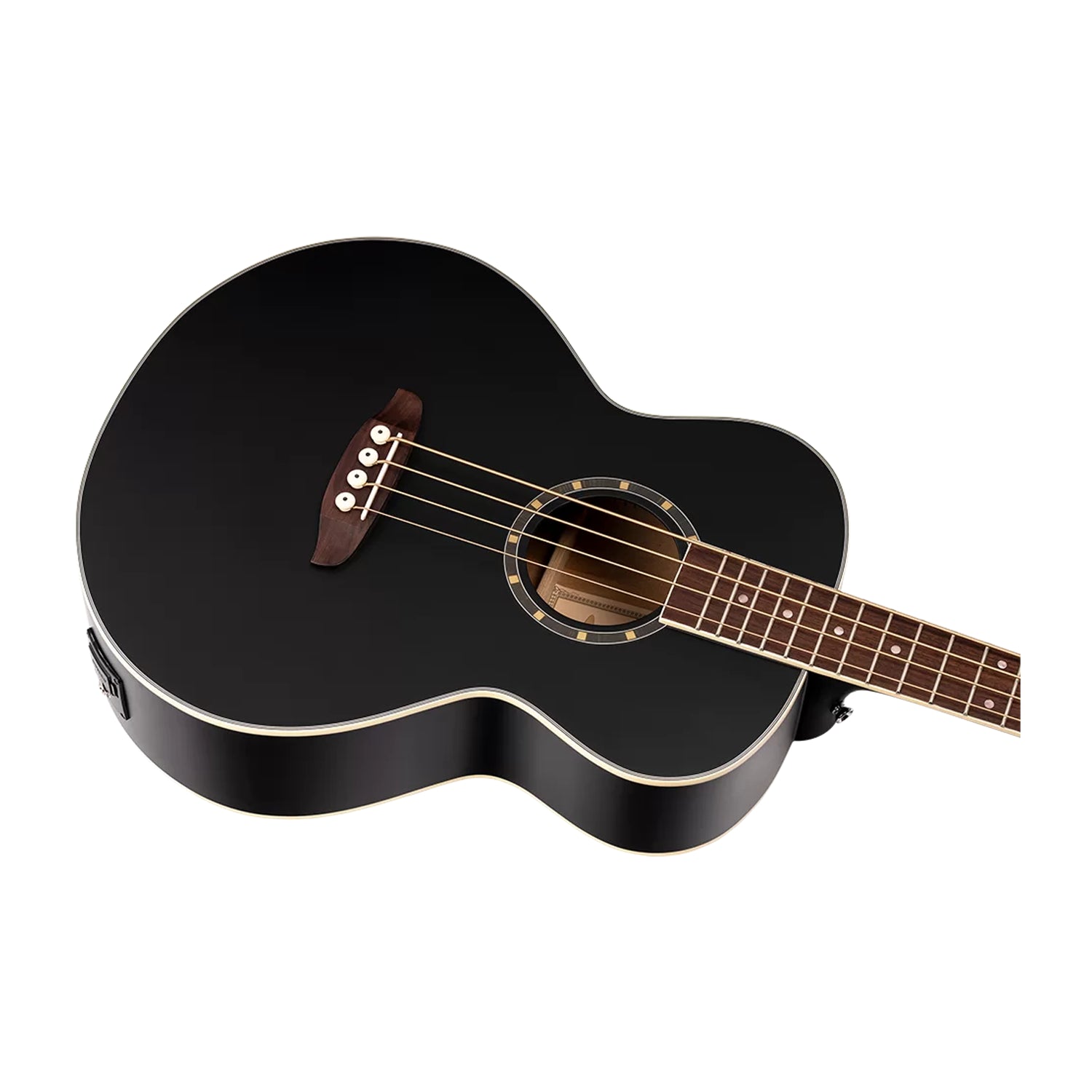 Ortega Guitars D7e-Sbk-4 Deep Series Medium Scale A/E Bass