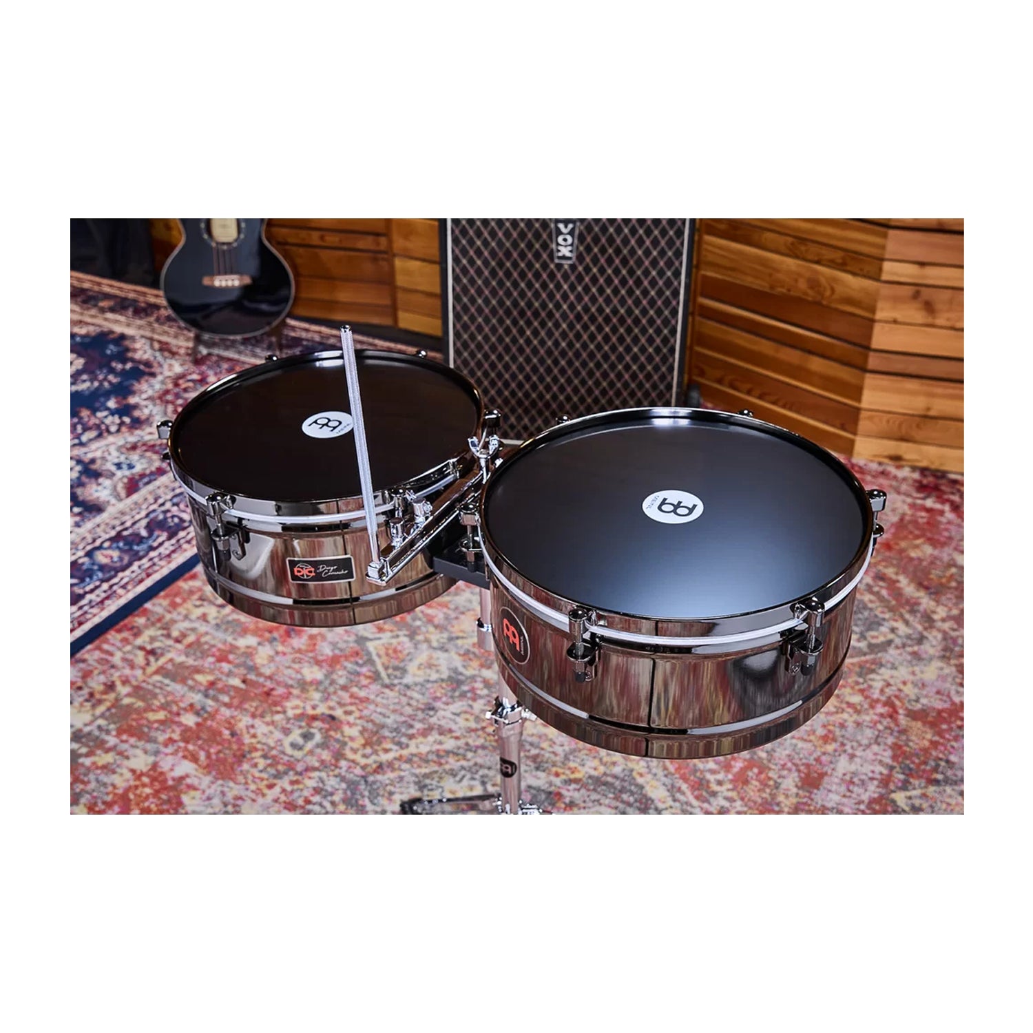 Meinl Percussion Diego Camacho Signature 14" And 15" Timbales - Black Diamond