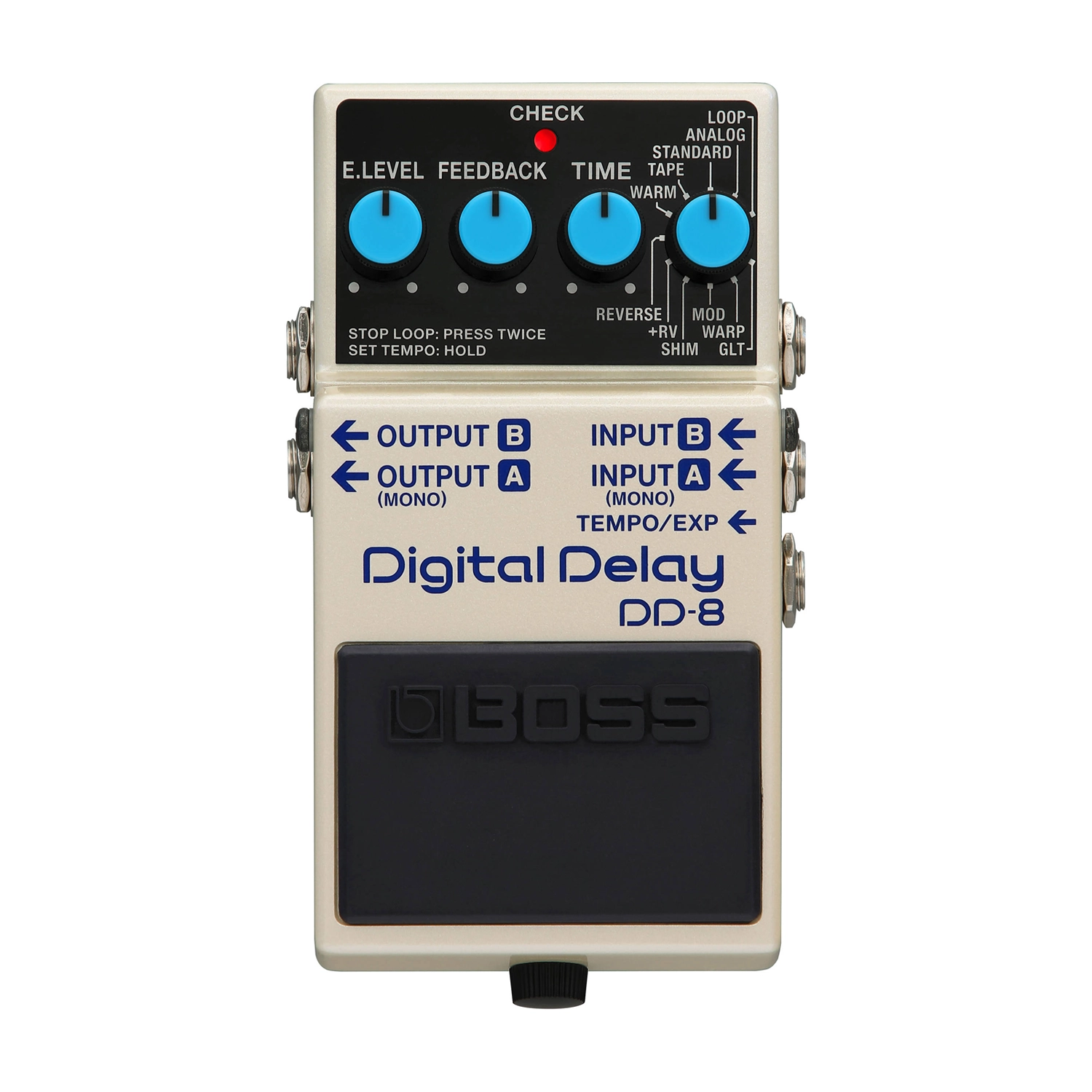 Boss DD-8 Digital Delay Effects Pedal top view
