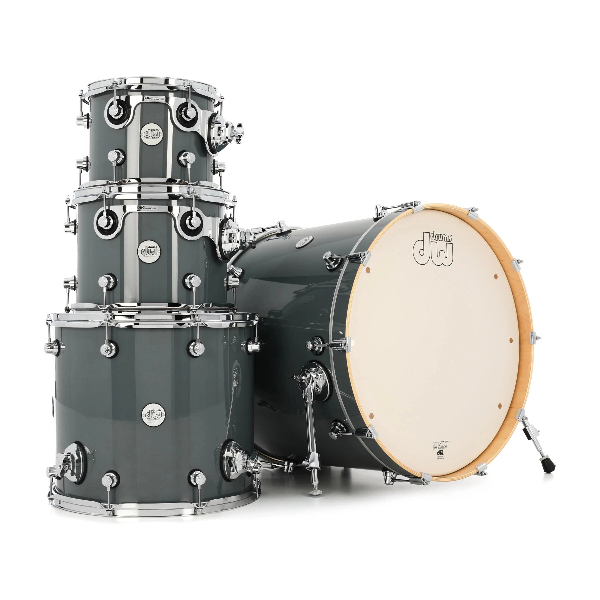 DW Design Series 4-Piece Shell Pack - Steel Grey