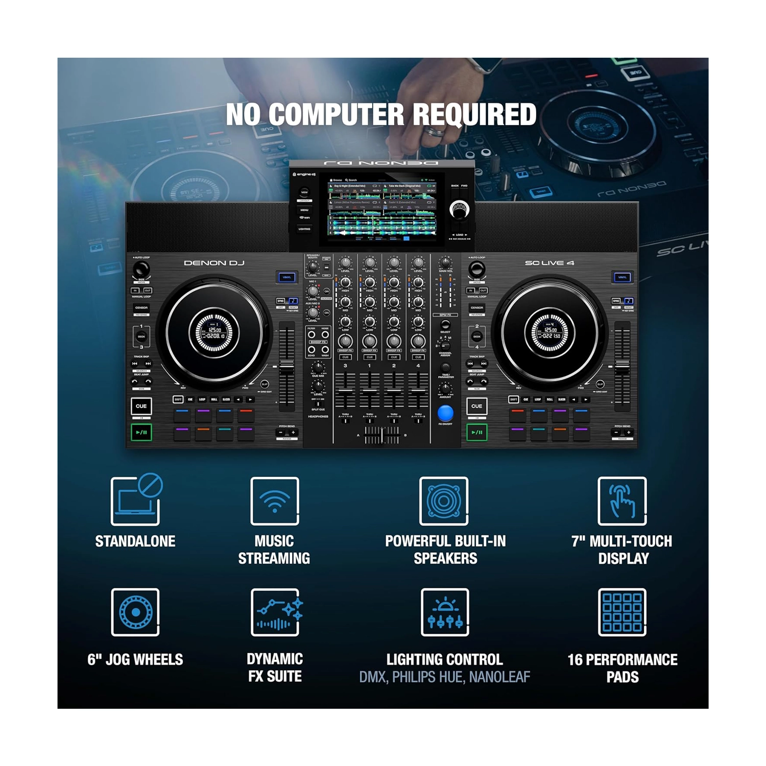 Denon DJ SC Live 4 Standalone DJ Controller