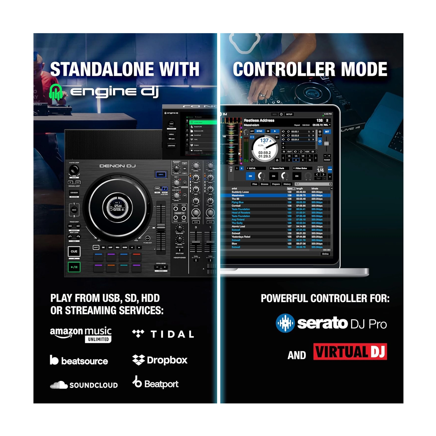 Denon DJ SC Live 4 Standalone DJ Controller