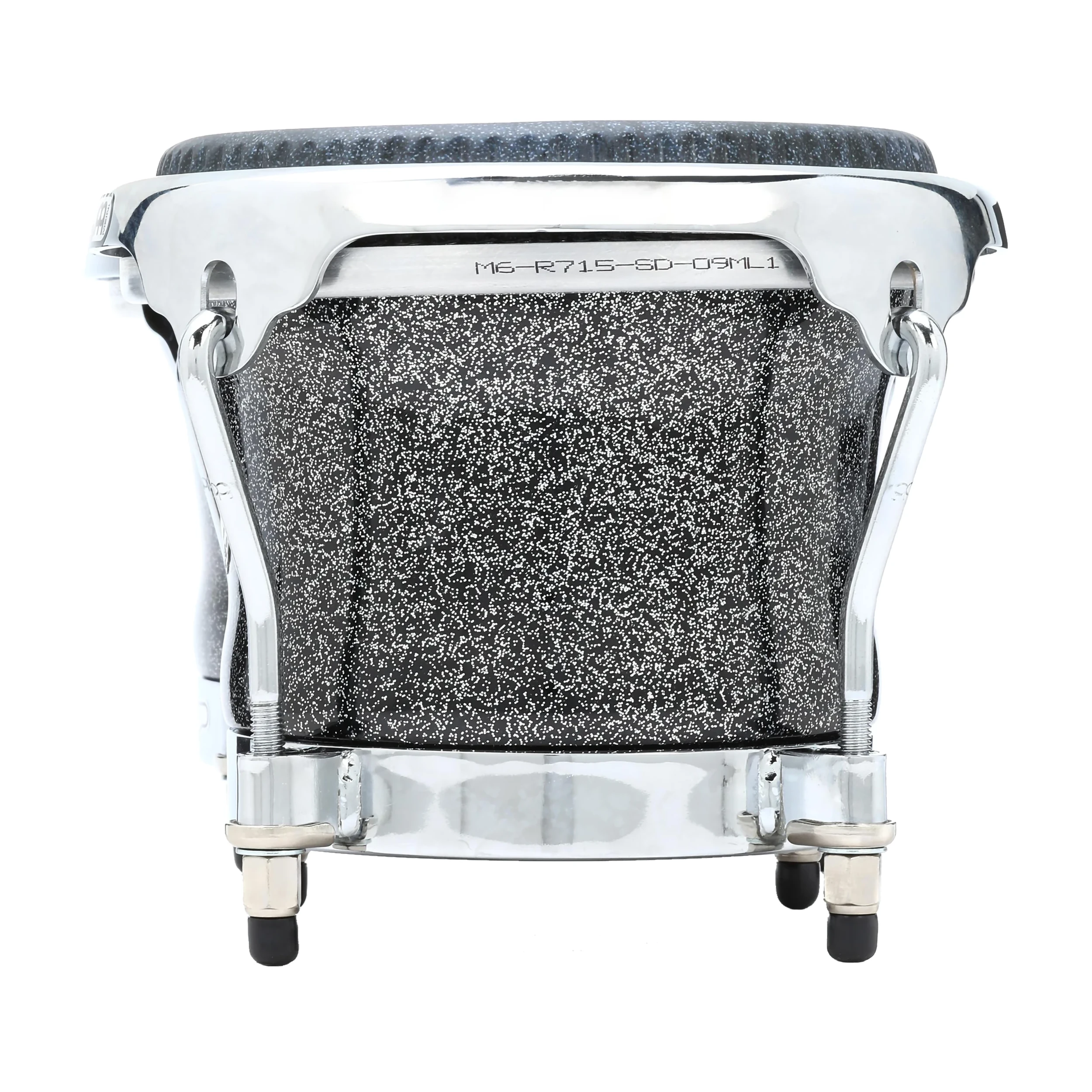 Side view of Meinl Percussion DG400MS Diego Galé Signature Bongos - Midnight Star