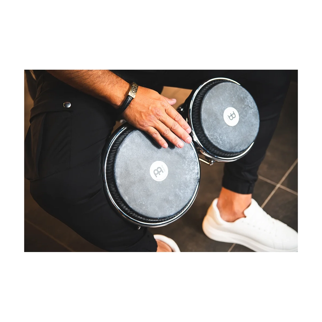 View in live of Meinl Percussion DG400MS Diego Galé Signature Bongos - Midnight Star