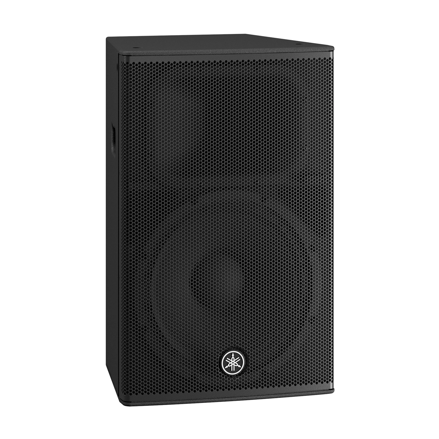 Yamaha DHR15 1000W 15-inch Powered Loudspeaker front side angle