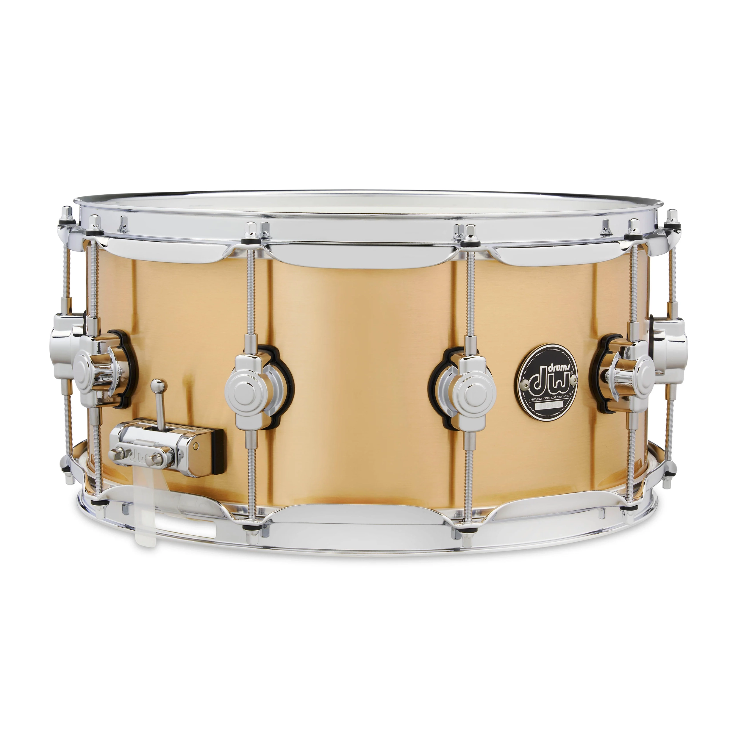 DW Performance Series Brass Snare Drum - 6.5 x 14-inch - Brushed