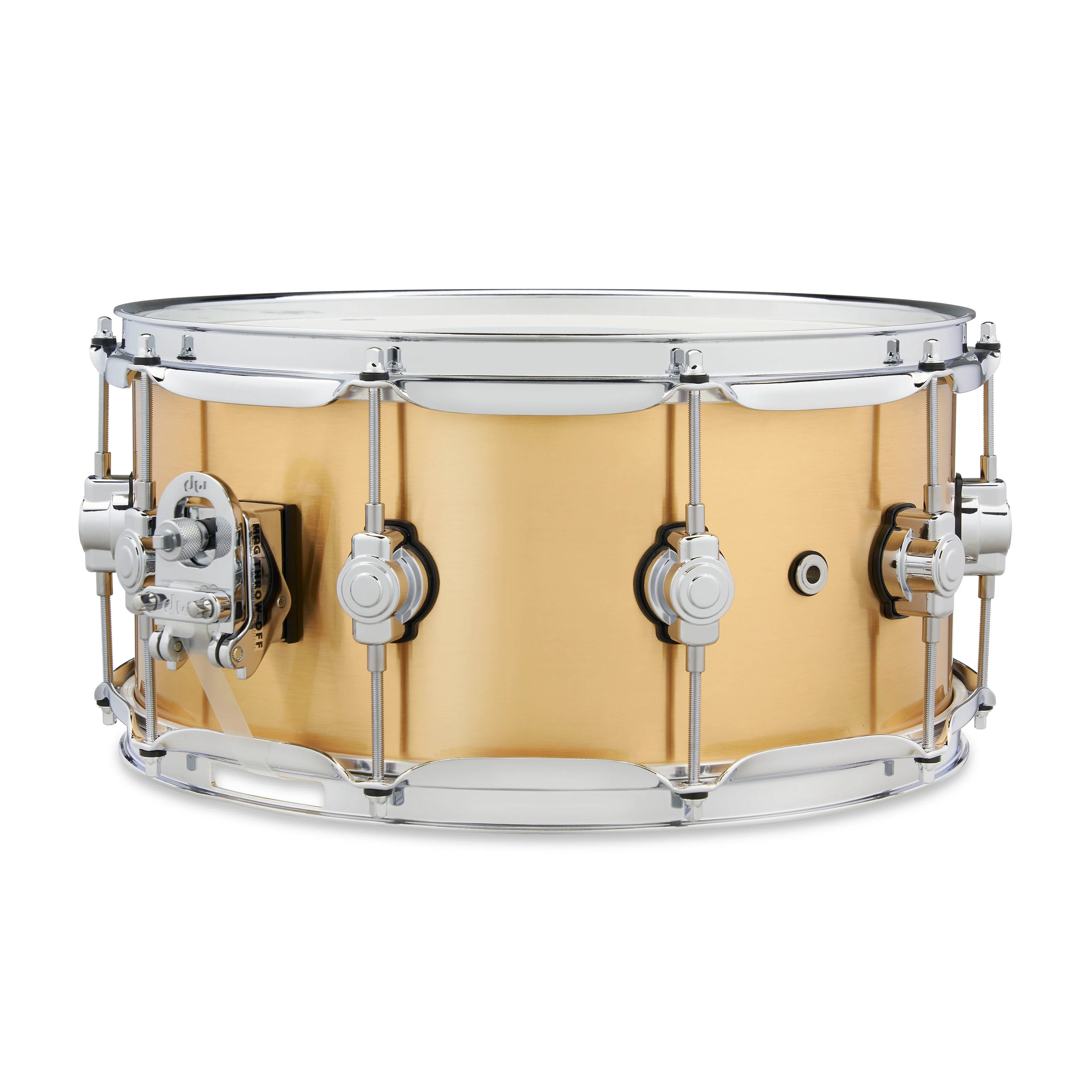 DW Performance Series Brass Snare Drum - 6.5 x 14-inch - Brushed