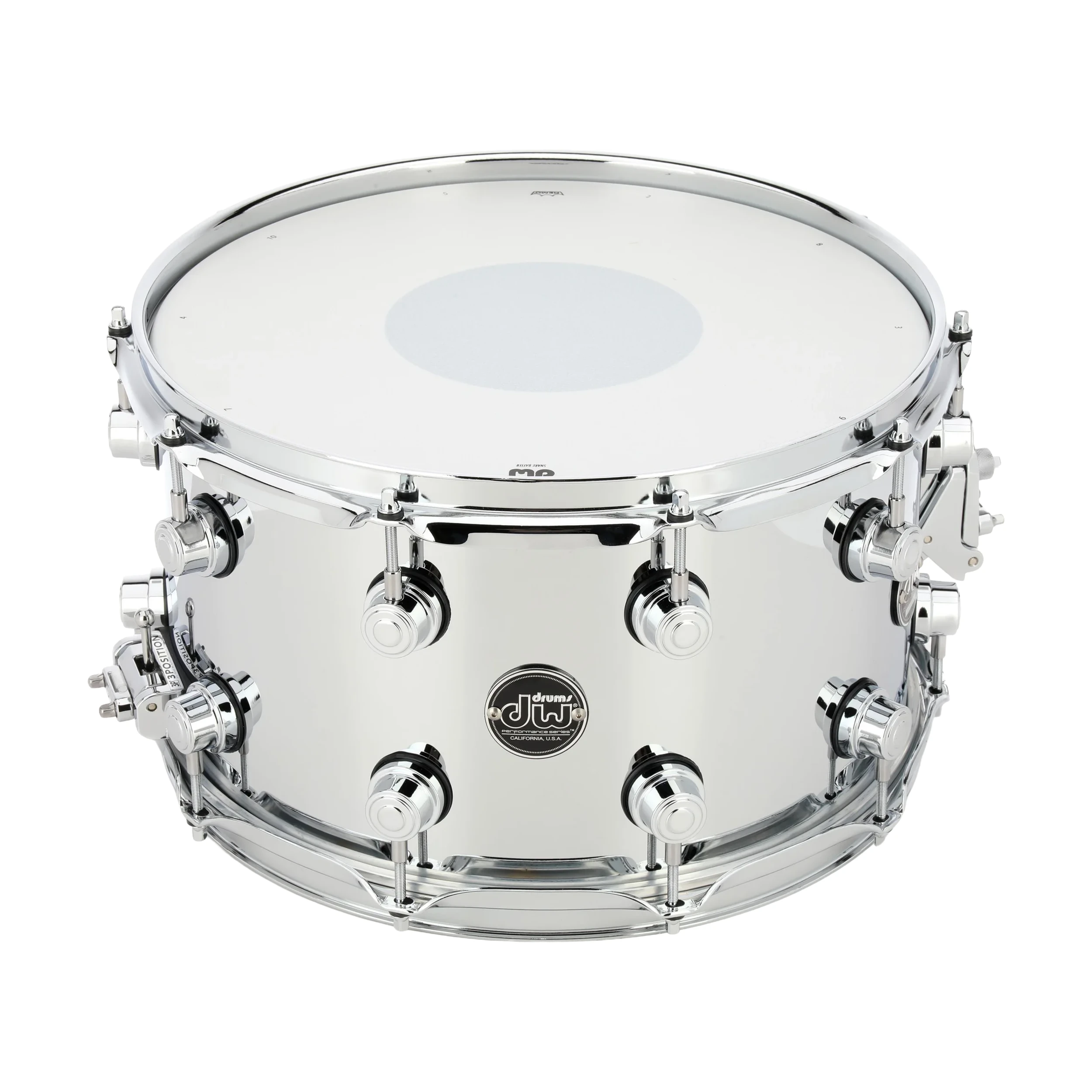 DW Performance Series Steel 8 x 14-inch Snare Drum - Polished