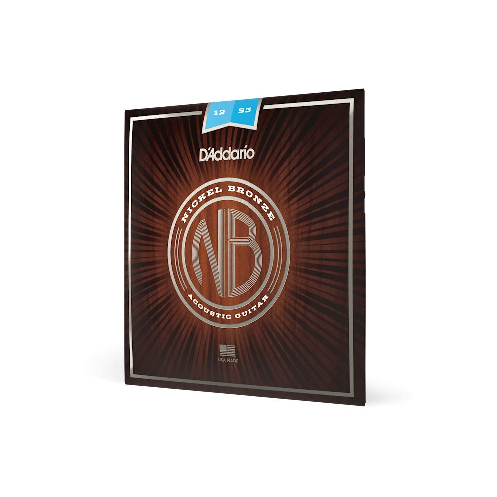 D'Addario Acoustic Guitar Strings Nickel Bronze NB1253 12-53