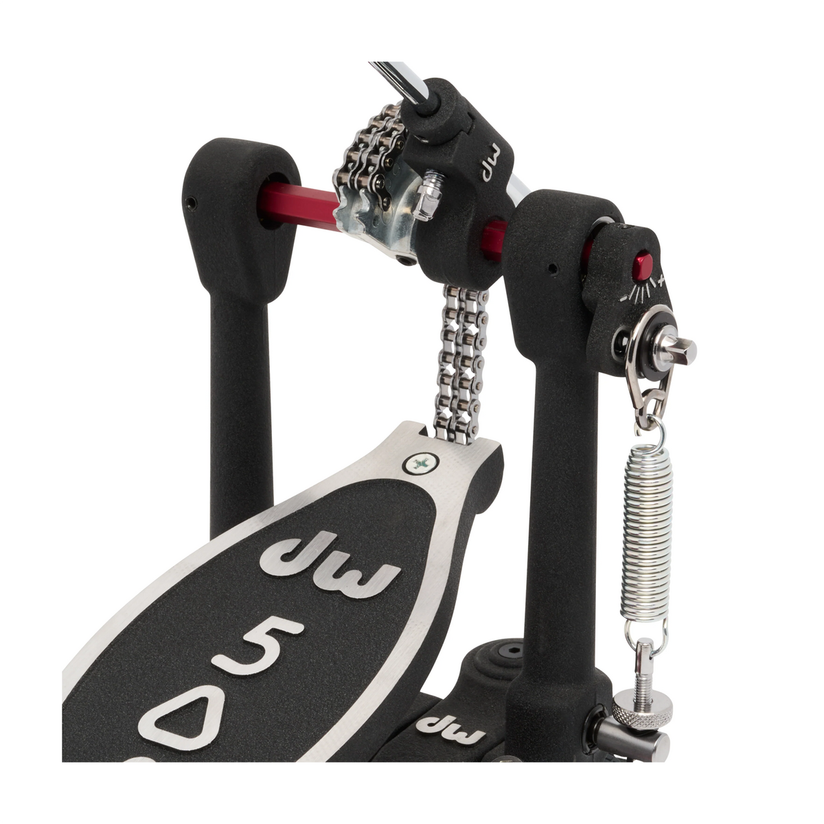 DW 5000 Series Accelerator Single Bass Drum Pedal Extended Footboard close up