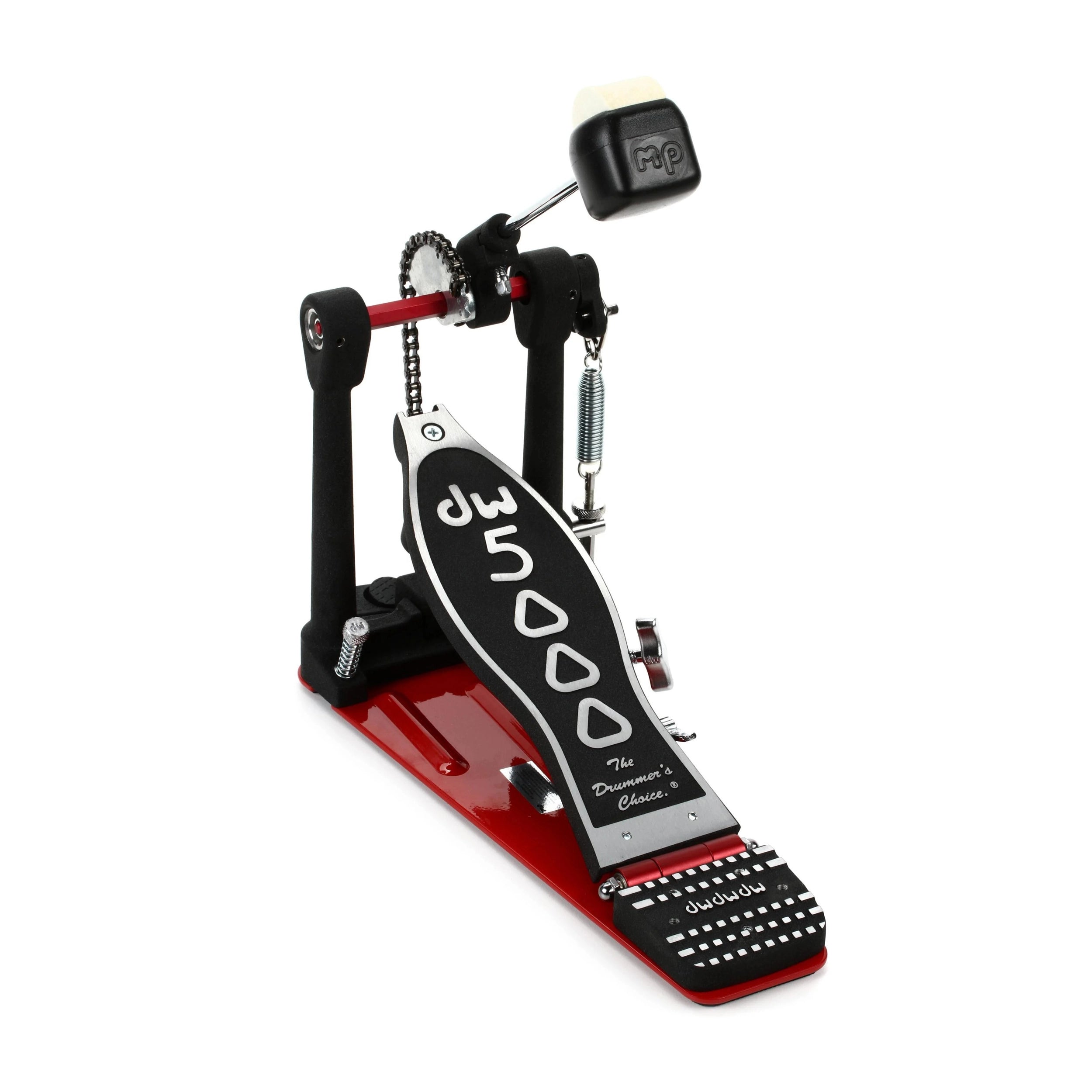 Pedal de bombo simple DW 5000 Series Accelerator con transmisión de cadena simple