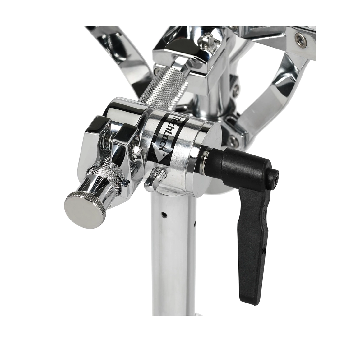 DW 9000 Series Air Lift Snare Stand Close up Tech lock mechanism