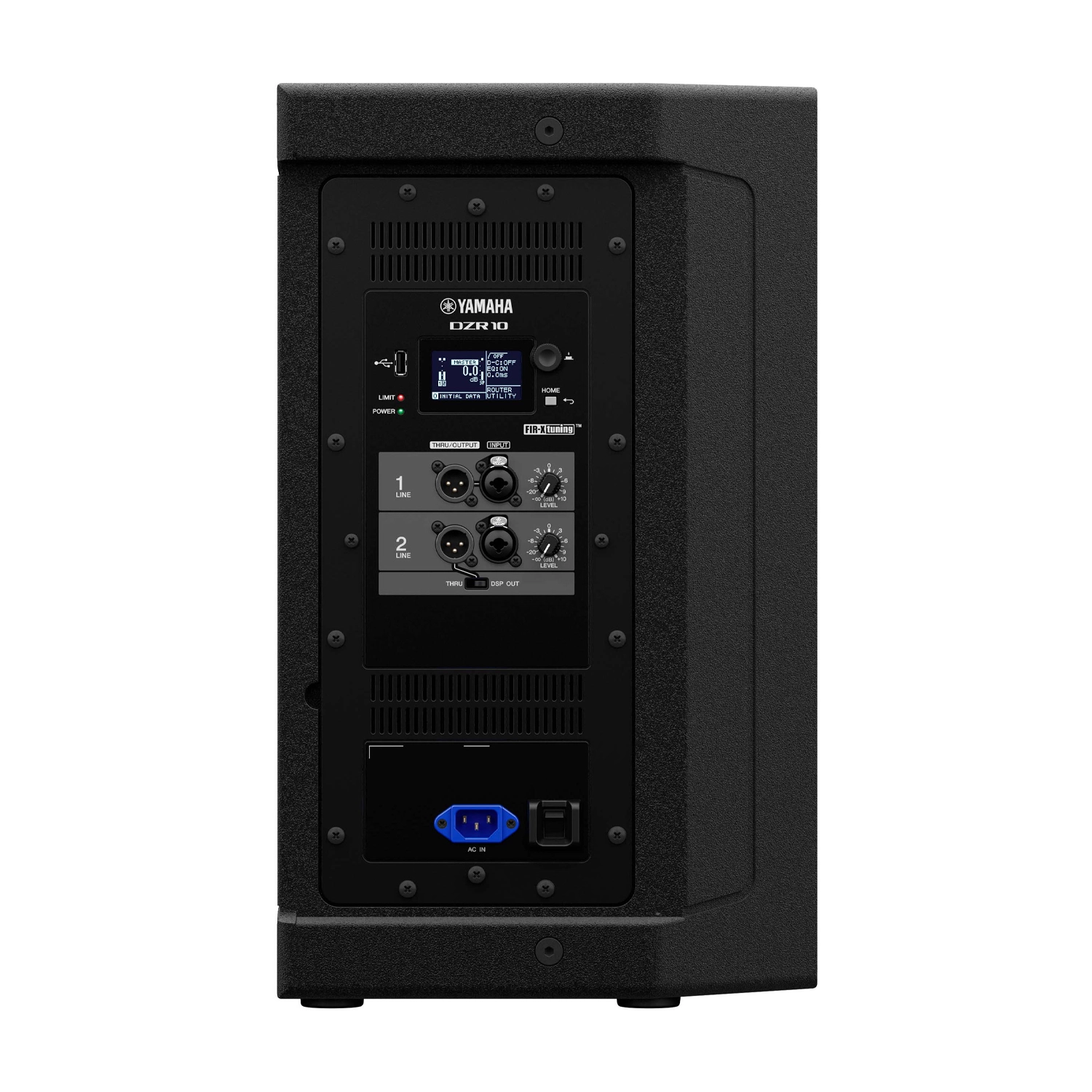 Yamaha DZR10 2000W Powered Speaker 10" back panel view