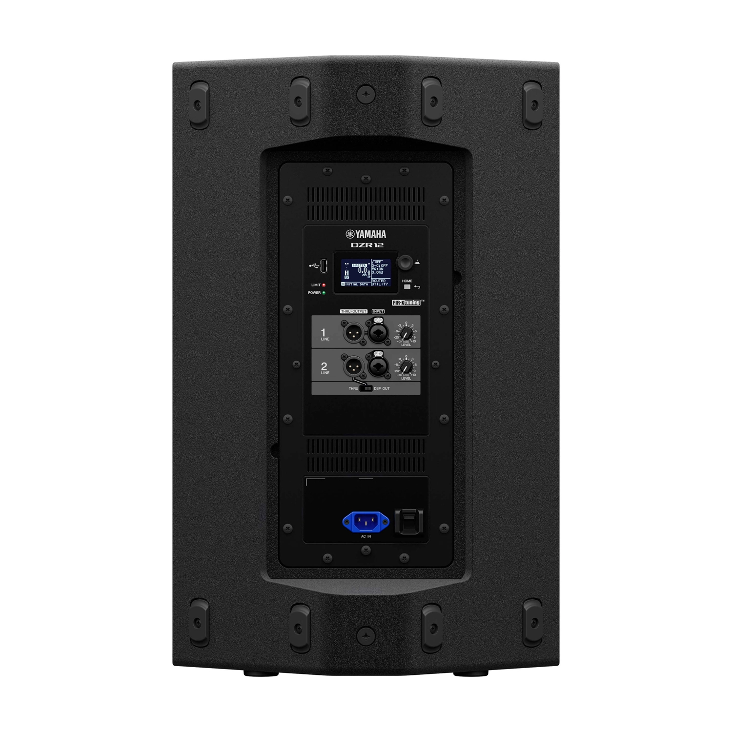 Yamaha DZR12 2000W Powered Speaker 12" back panel view