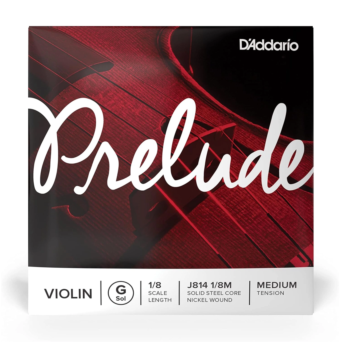 D'Addario Prelude 1/8 Scale Medium Tension Single G String for Violin