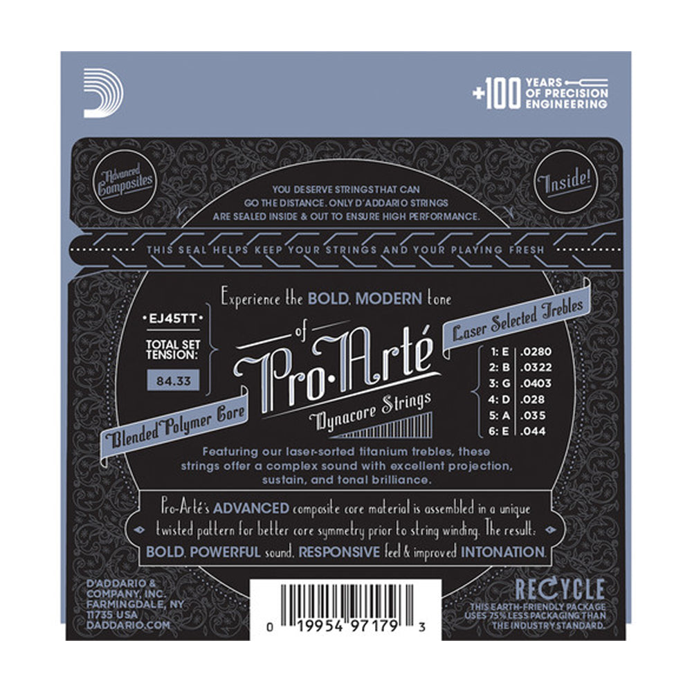 Cuerdas de guitarra clásica D'Addario Pro-Arte Dynacore Titanium de tensión normal