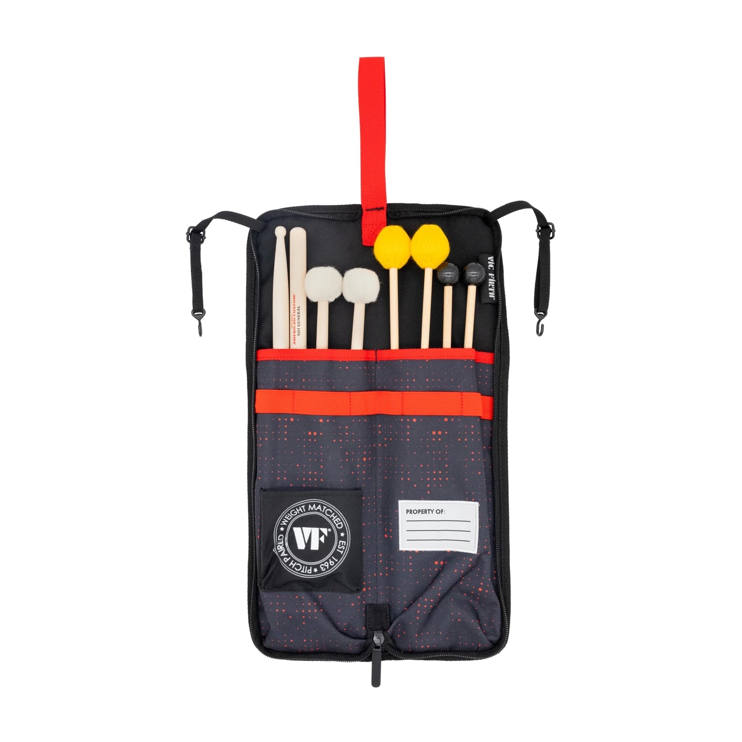 EP2B Drum Sticks inside bag, on white background.