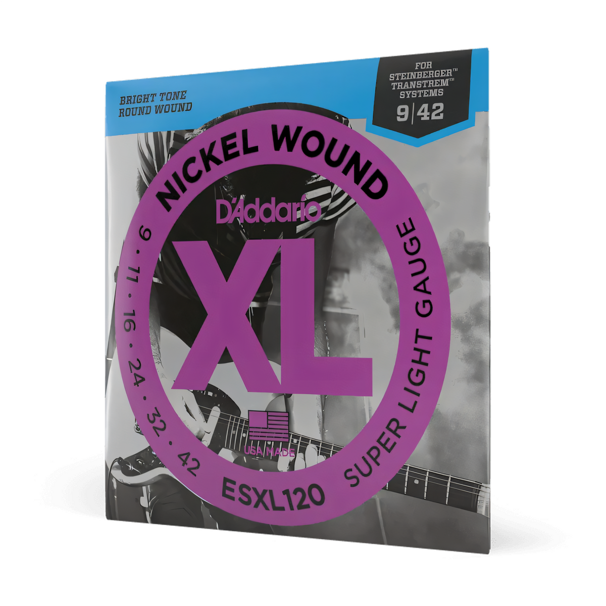 D'Addario EXL120 Nickel Wound Electric Strings 9-42