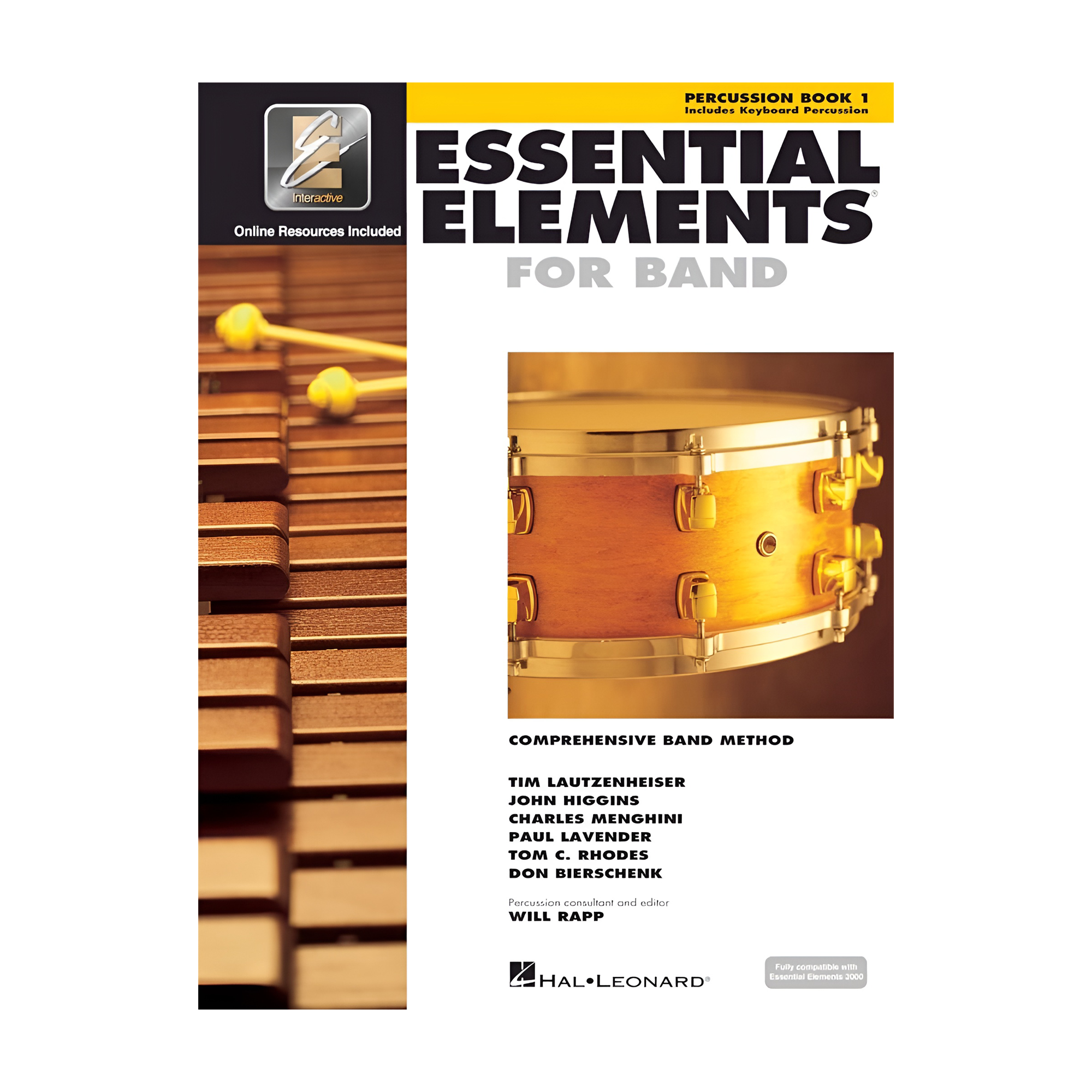Front view of Essential Elements For Band Percussion - Book 1