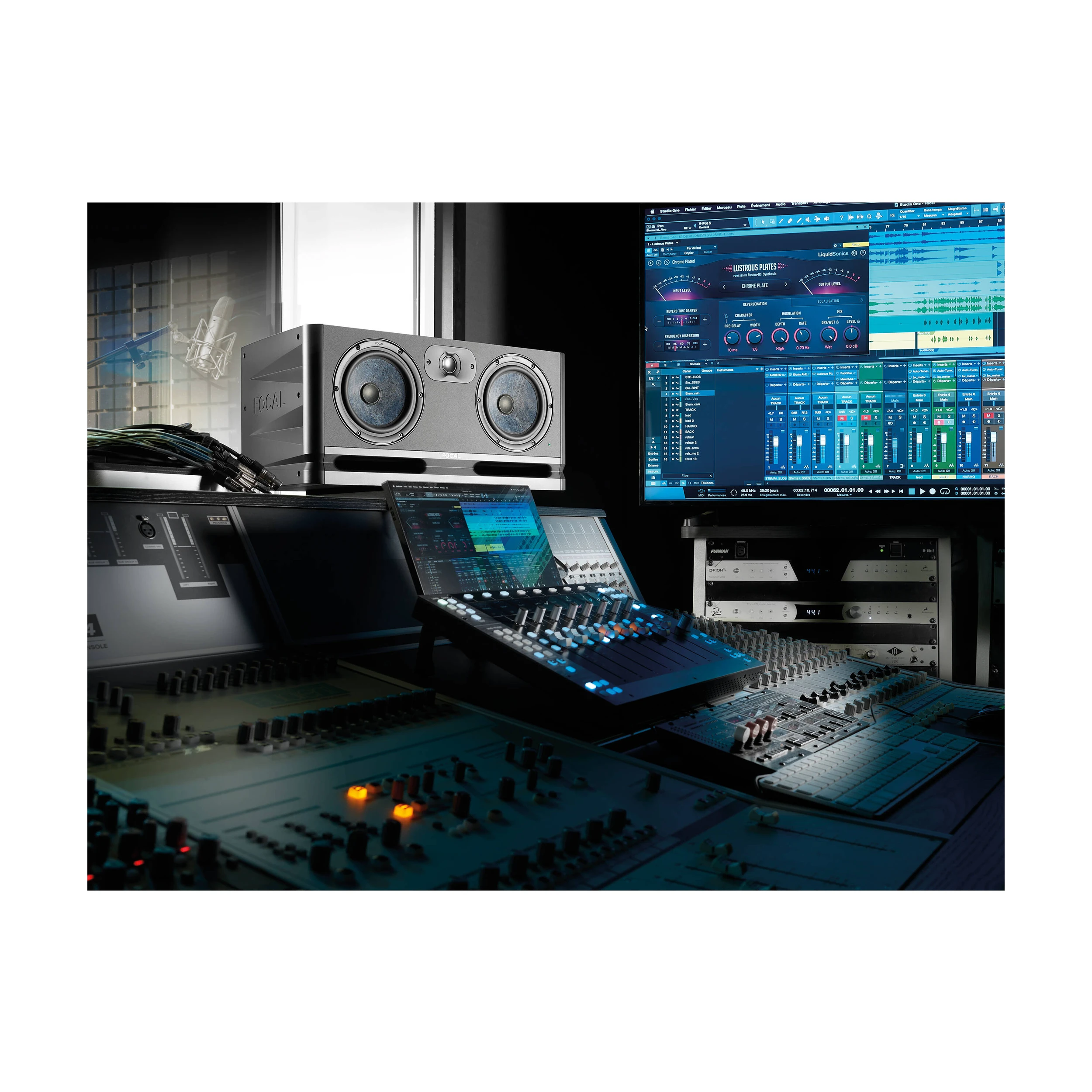 Full view in studio of Focal Alpha Twin Evo Dual 6.5