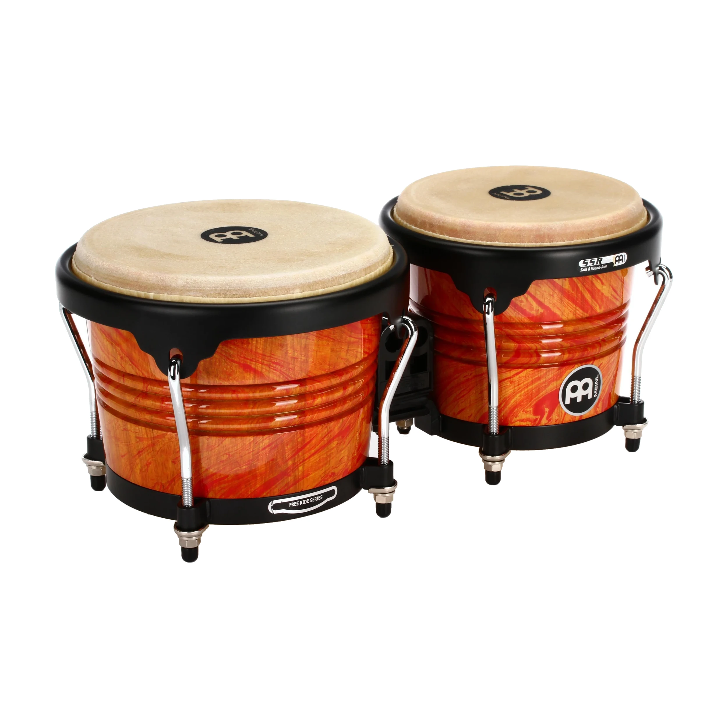 Meinl Marathon Designer Series Bongo, 6 3/4" & 8" Amber Flame