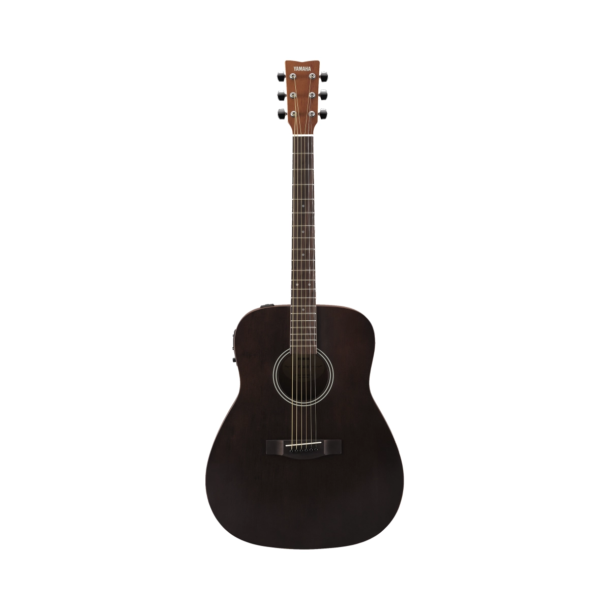Yamaha FX400 Acoustic Electric Guitar - Smoky Black front panel view