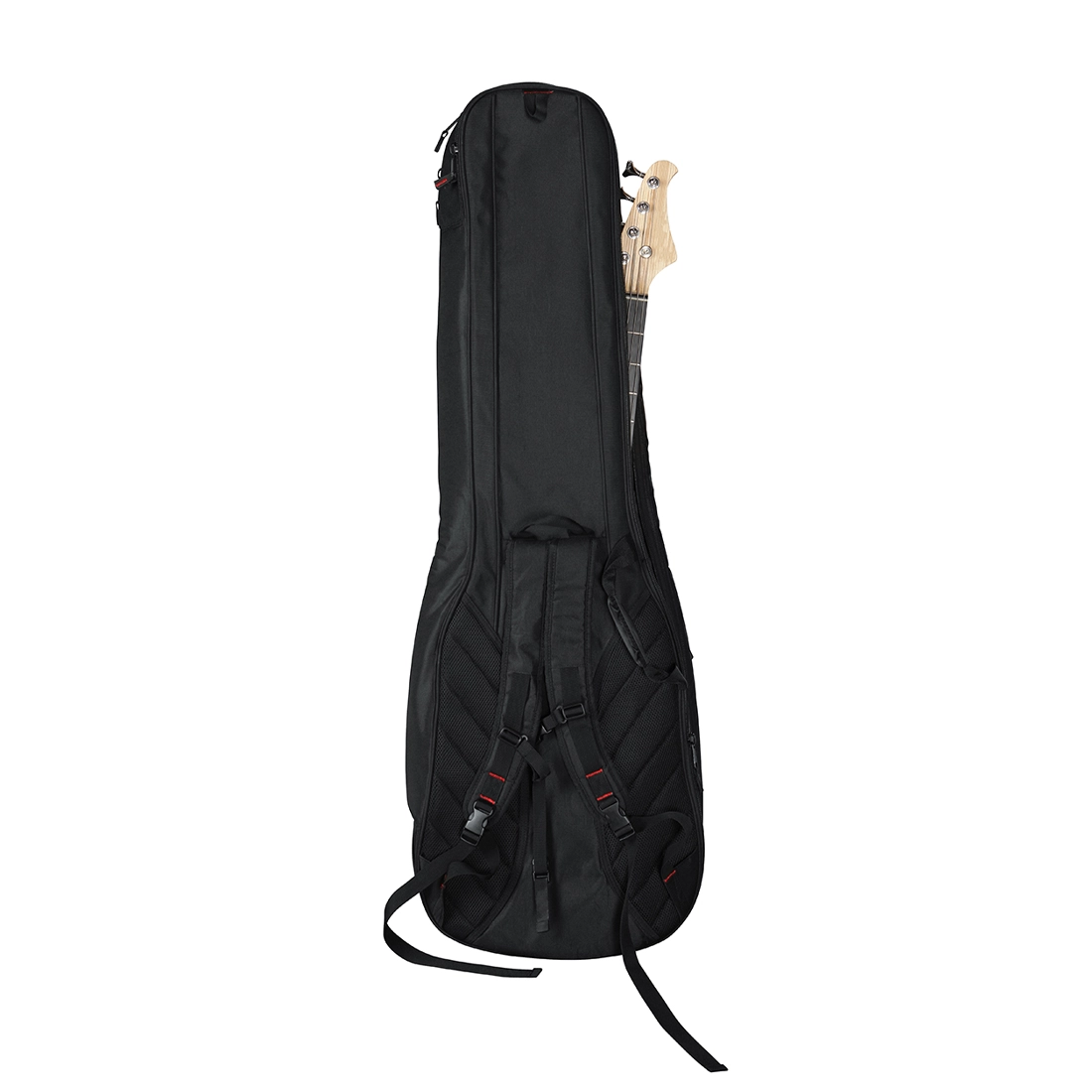 Gator 4G series gig bag for two electric bass guitars back view