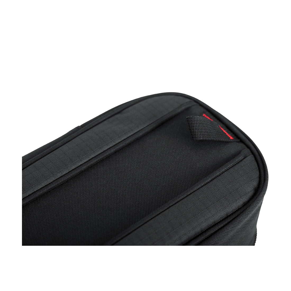 Gator 4G series gig bag for two electric bass guitars, back view, close up hanger