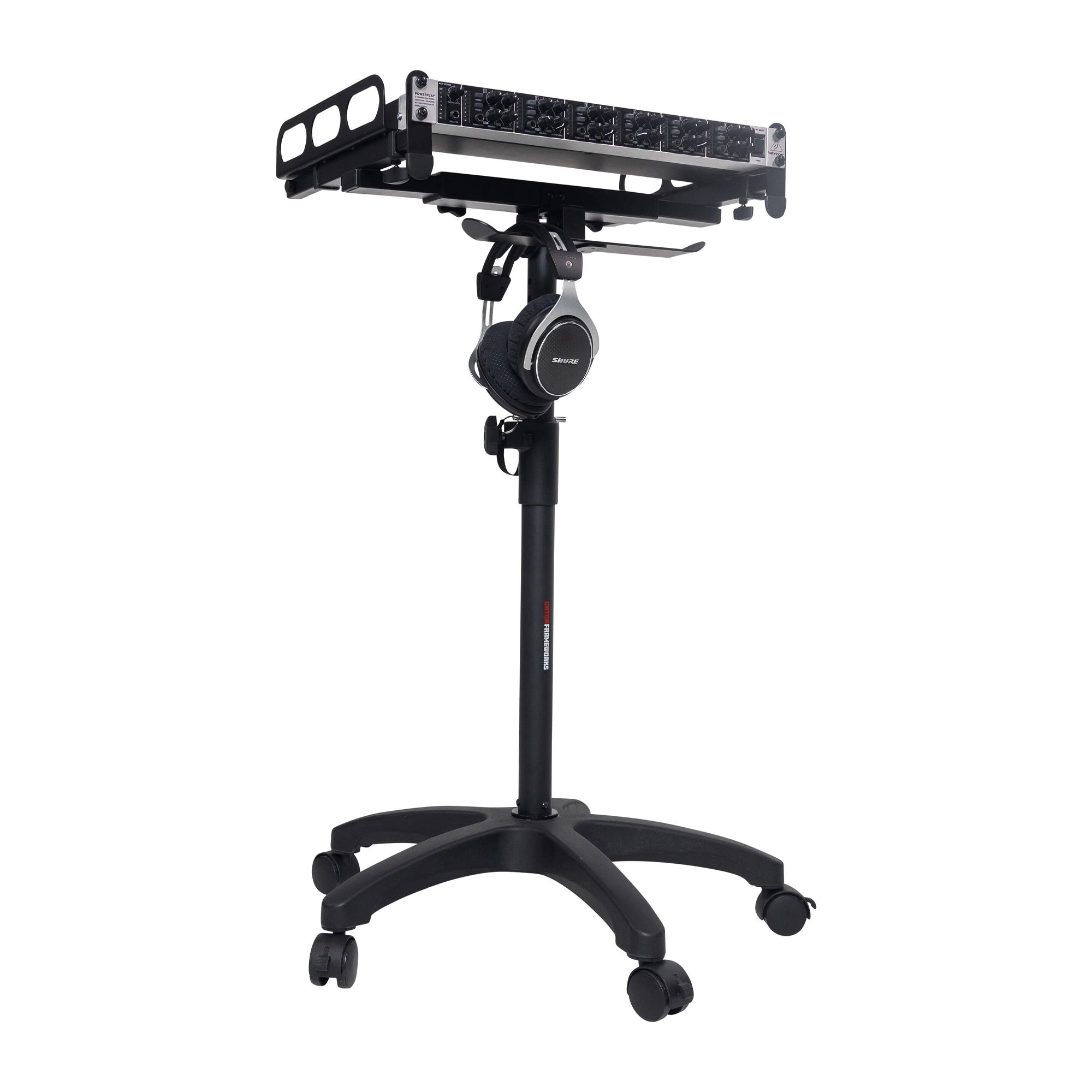 Gator Frameworks Height and Angled Adjustable Wheeled Mixer Stand