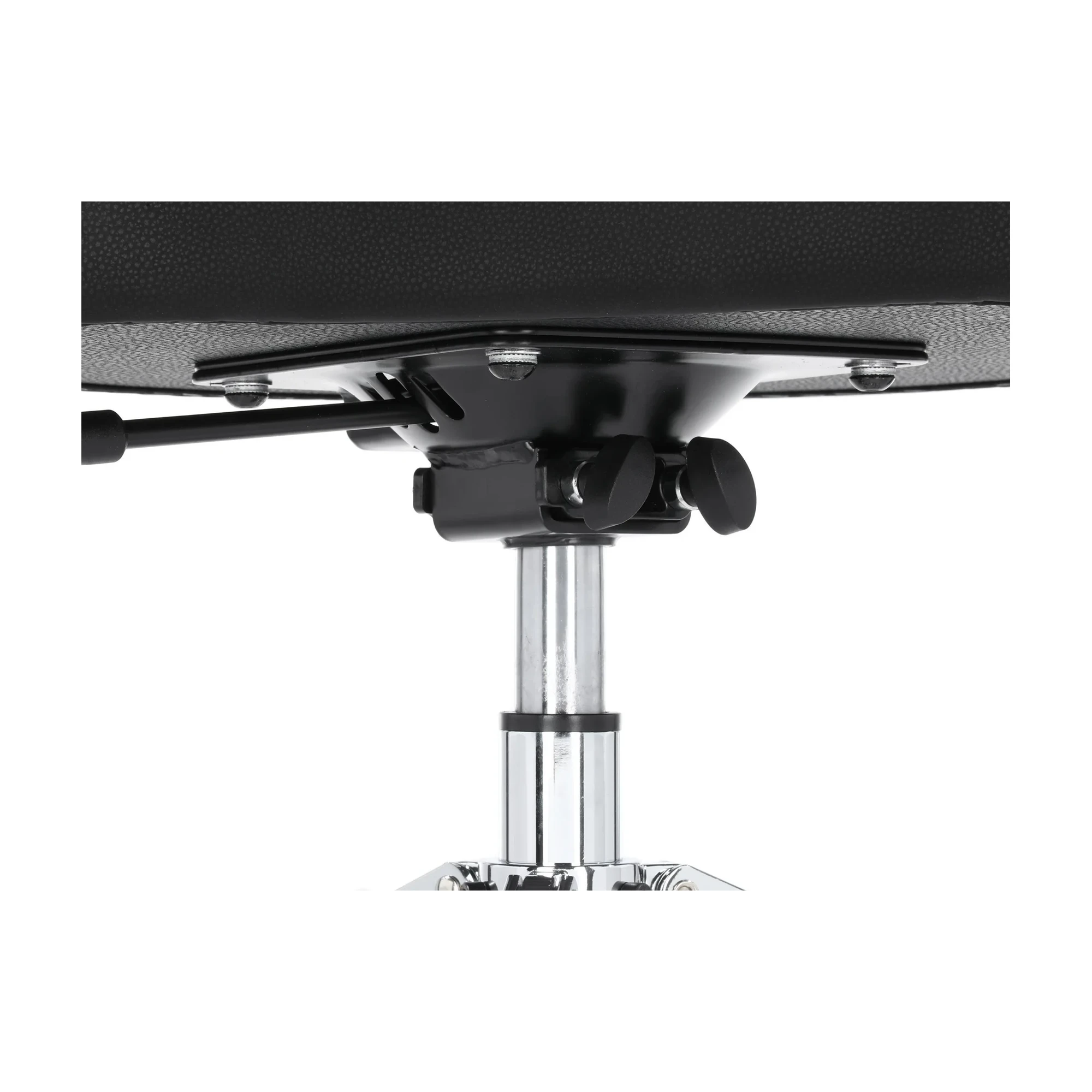 Close up view of Gator GP-DTH-ASD-BK Air Glide Saddle Seat Drum Throne