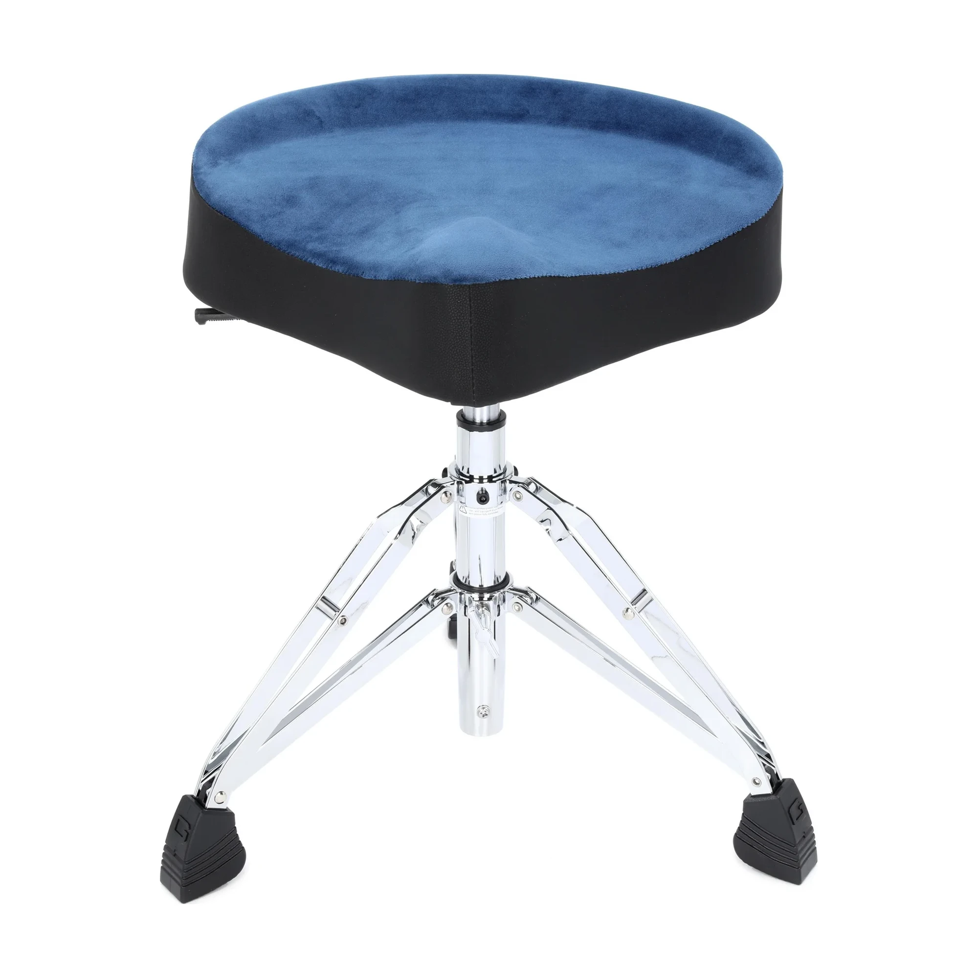 Front view of Gator GP-DTH-ASD-BL Air Glide Saddle Seat Drum Throne