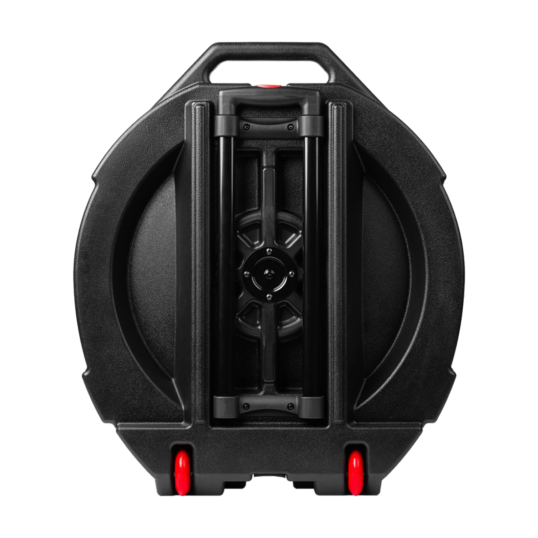 Gator Grooves 22" Hardshell Cymbal Case With Wheels - Black back panel view
