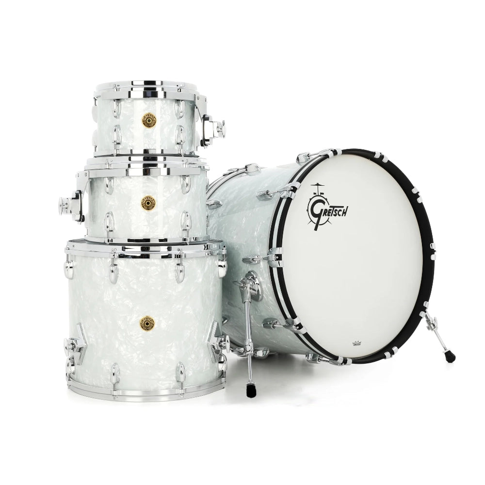 Gretsch Drums USA Custom 4pc Shell Pack - 60s White Marine Pearl
