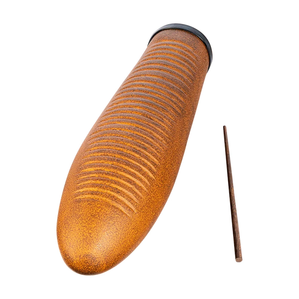 Meinl Premium Fiberglass Güiro w/ Scrapper - Brown