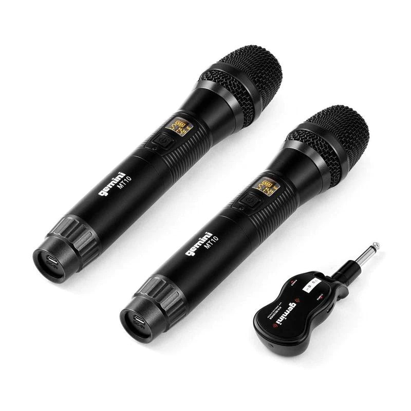 Gemini, Single Wireless Microphone System, Professional Handheld Long Range  (150 Ft) Mic Set for DJ, Church, Karaoke, Gym, XLR Connector, 1 microfono