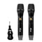 Gemini GMU-M200 UHF Drahtlossystem – 2 Dynamische Handmikrofone + Empfänger, USB-Akku, Plug & Play