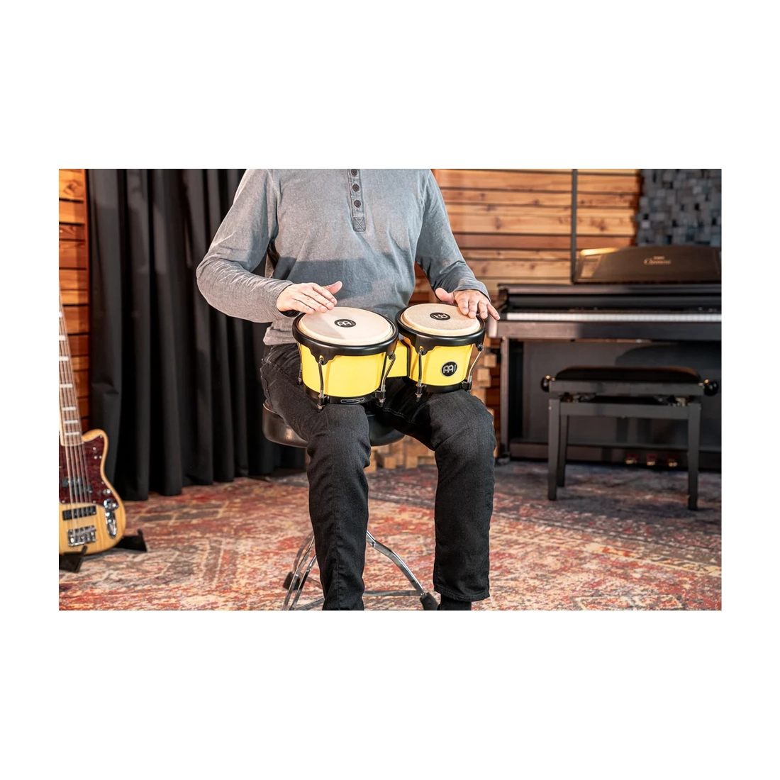 Meinl HB50IY Journey Series Molded ABS Bongo - Illuminating Yellow