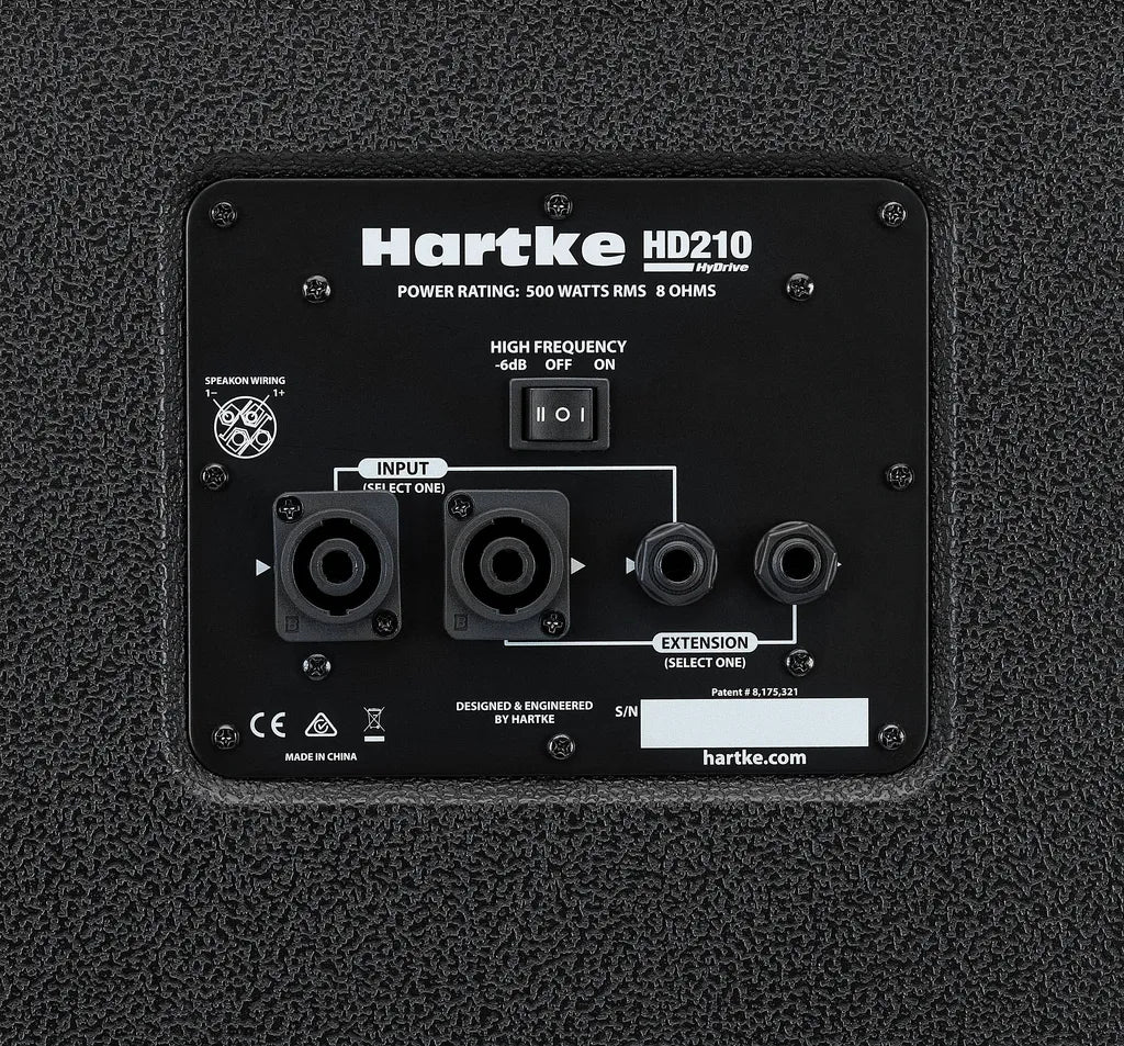Hartke HyDrive 2" x 10" Bass Cabinet