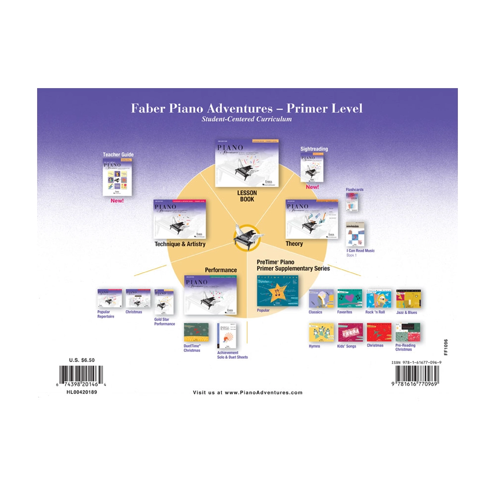 Primer Level – Technique & Artistry Book Piano Adventures 2nd Edition