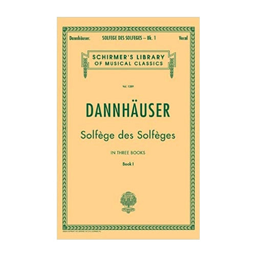 Dannhauser Solfège de Solfèges Book 1